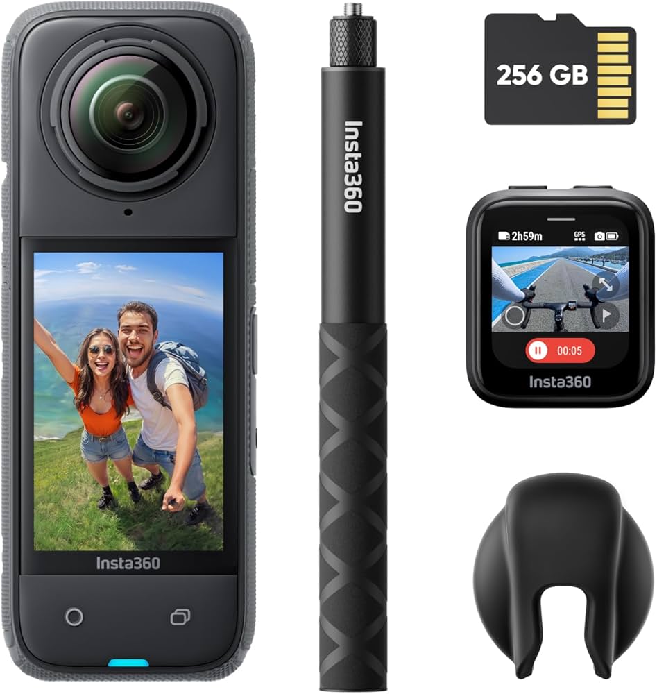 Amazon | Insta360 X4-8K防水360度カメラ、4K広角動画、見えない自撮り