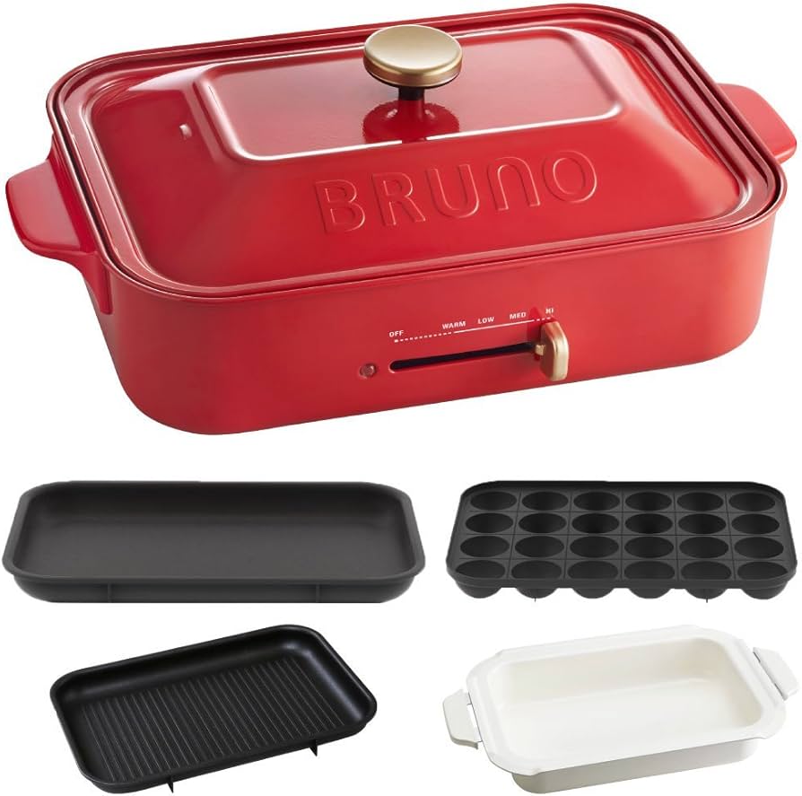 Amazon.com: BRUNO compact hot plate + takoyaki plate + ceramic