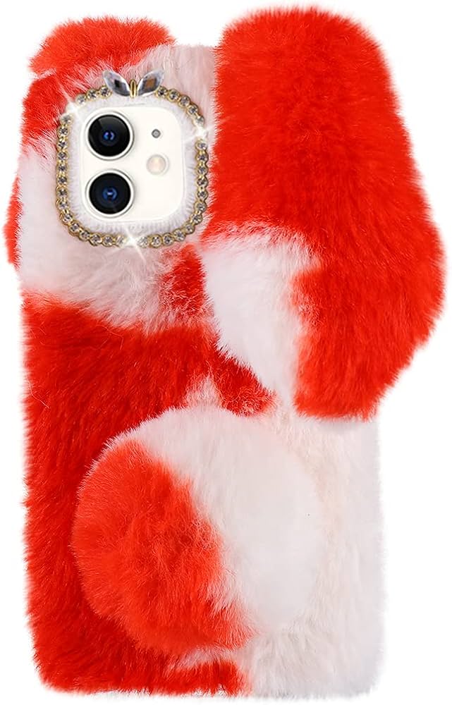 Amazon.com: Mikikit 1pc Creative Plush Phone Case for Soft TPU