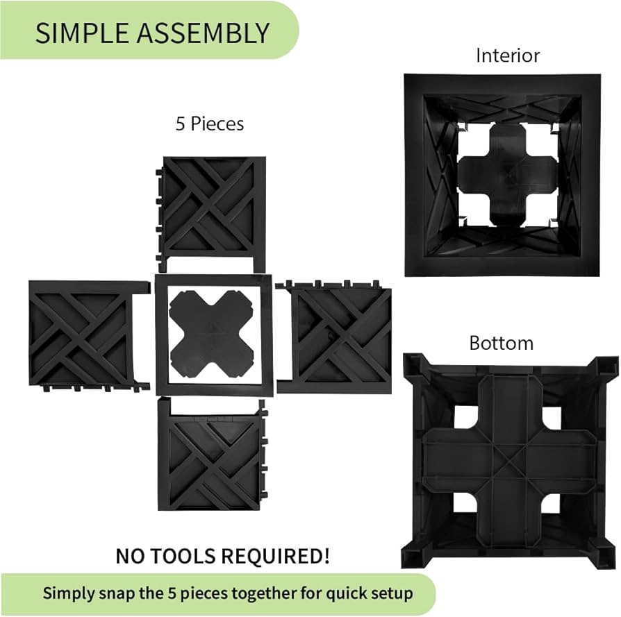 Amazon.com : Trenton Gifts Chippendale Planters. Set of 2 .Black