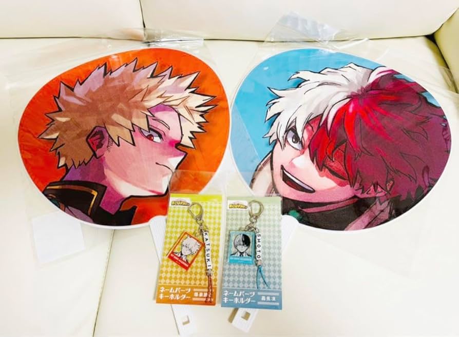 Amazon.co.jp: ヒロアカ 爆豪 轟 ジャンボうちわ ネームパーツ