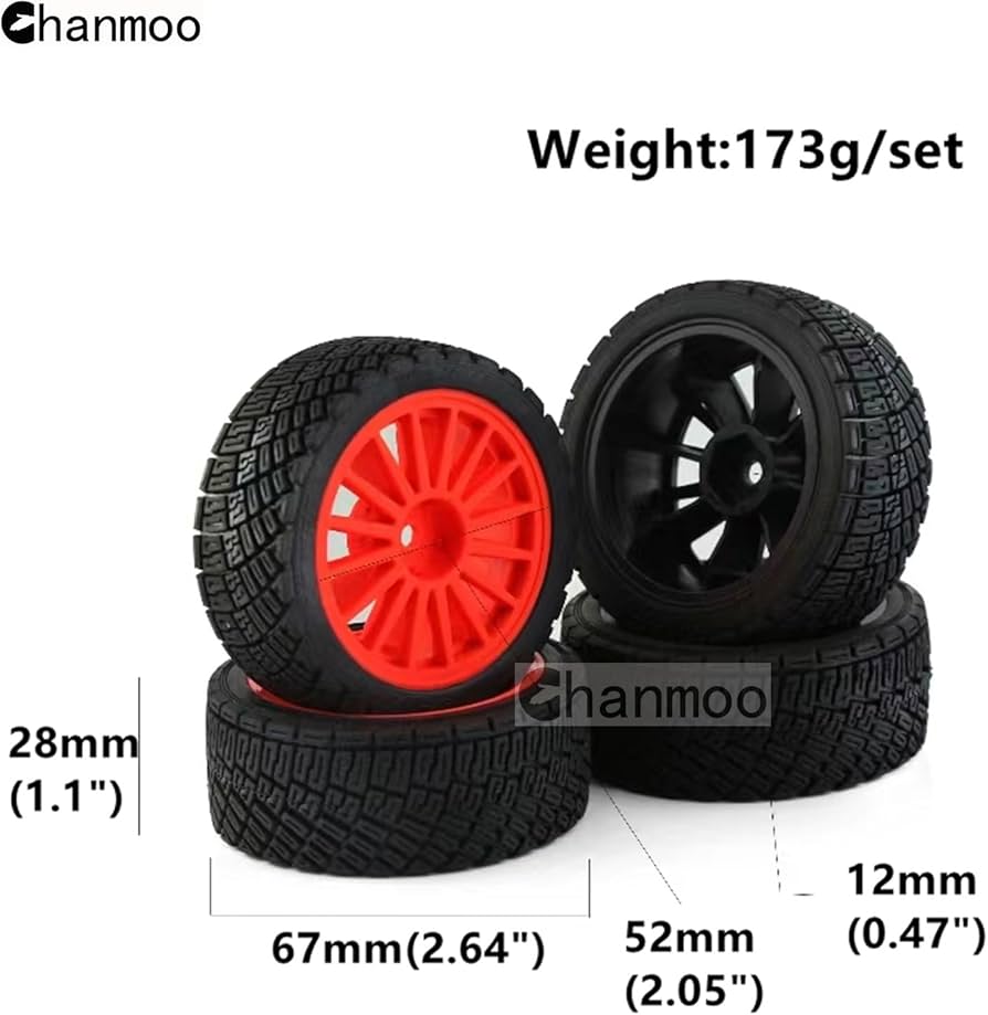 Amazon | Chanmoo 1/10 RC ドリフトタイヤとハードプラスチック