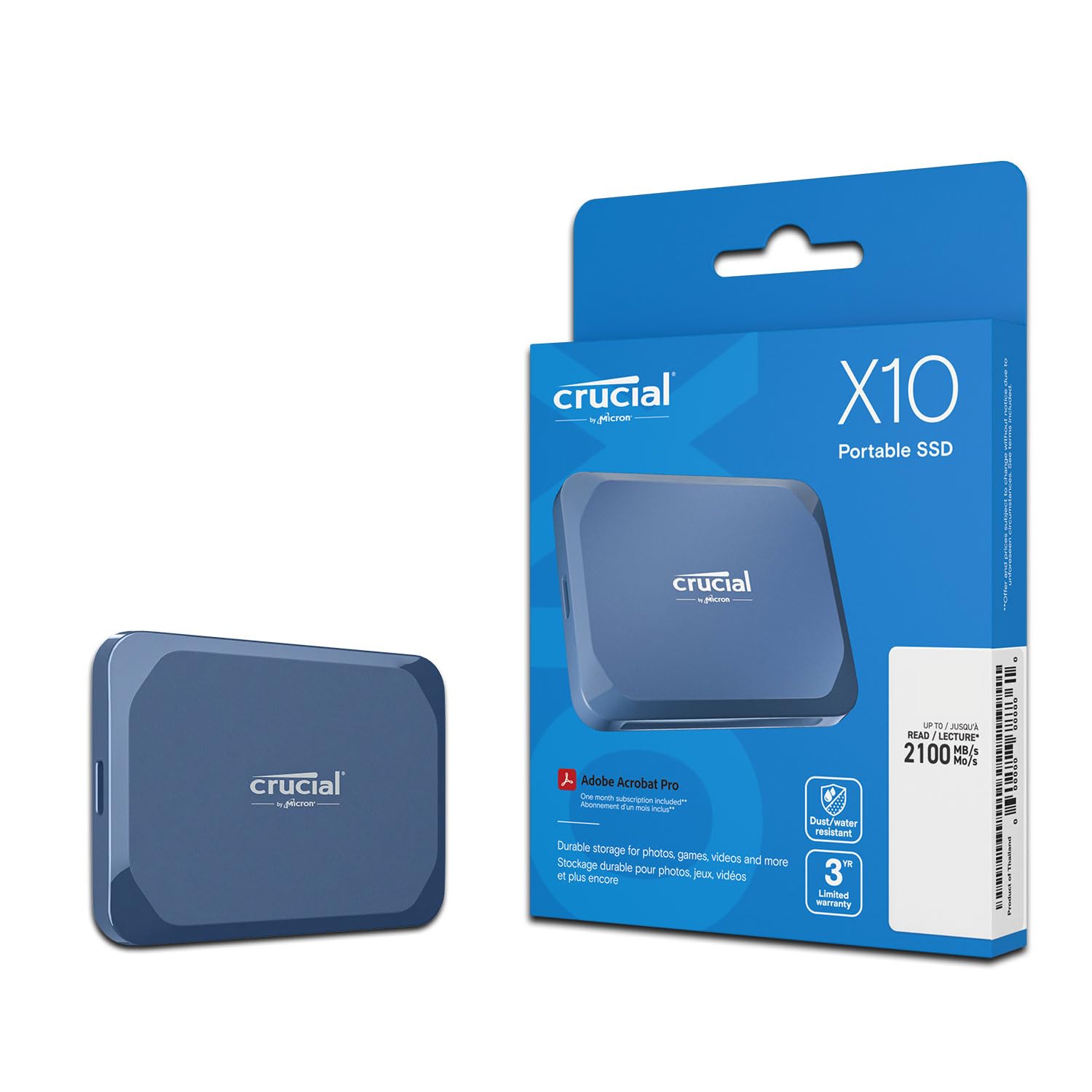 Amazon | Crucial(クルーシャル) X10 外付け SSD 8TB USB3.2/Type-C