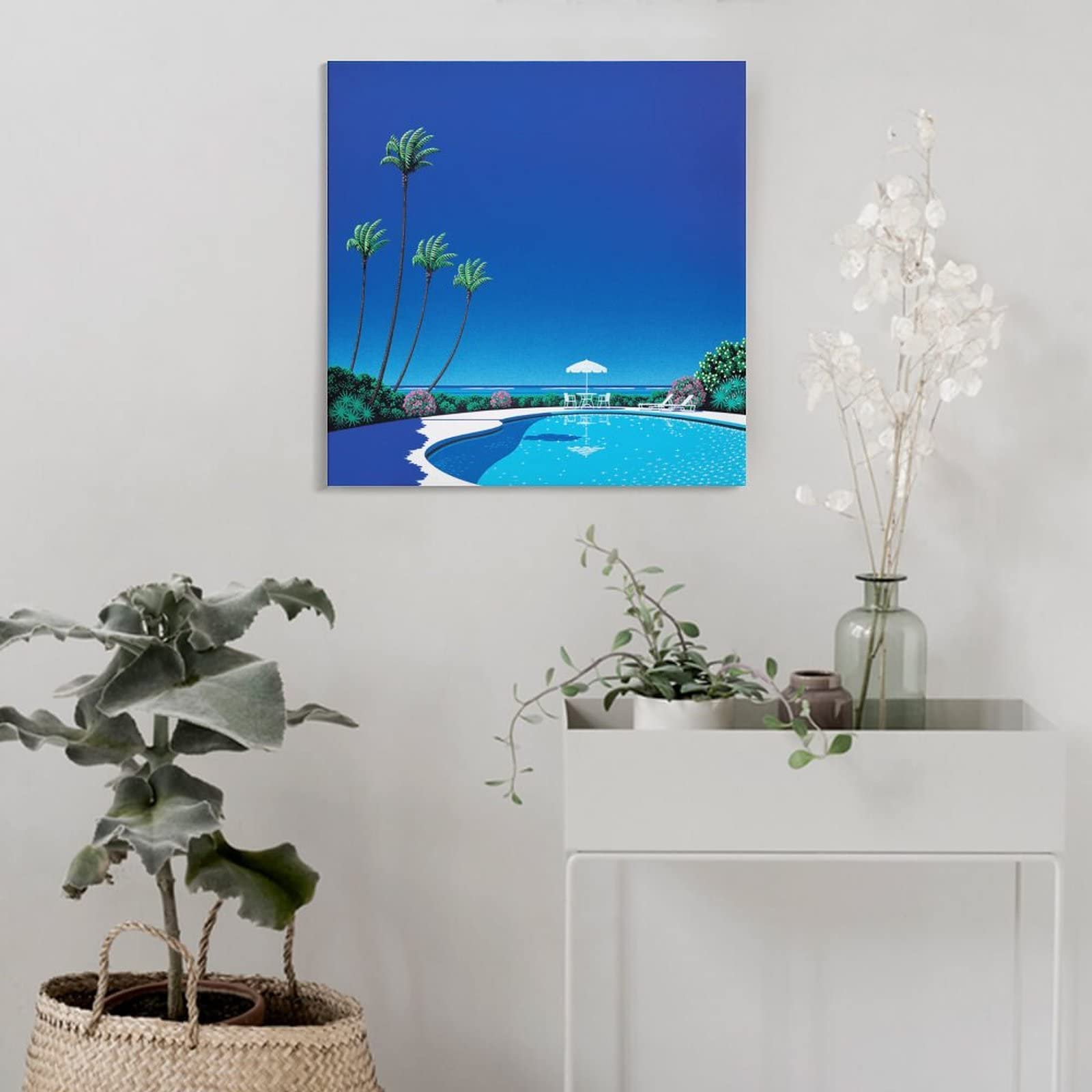 Amazon.co.jp: 永井 博イラストレーターの作品（夏 25）印刷された