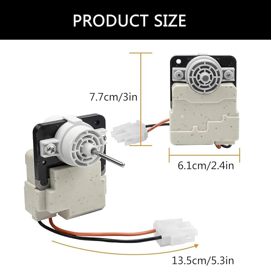 Amazon.co.jp: アップグレード製氷機修理モーター冷蔵庫蒸発器ファン