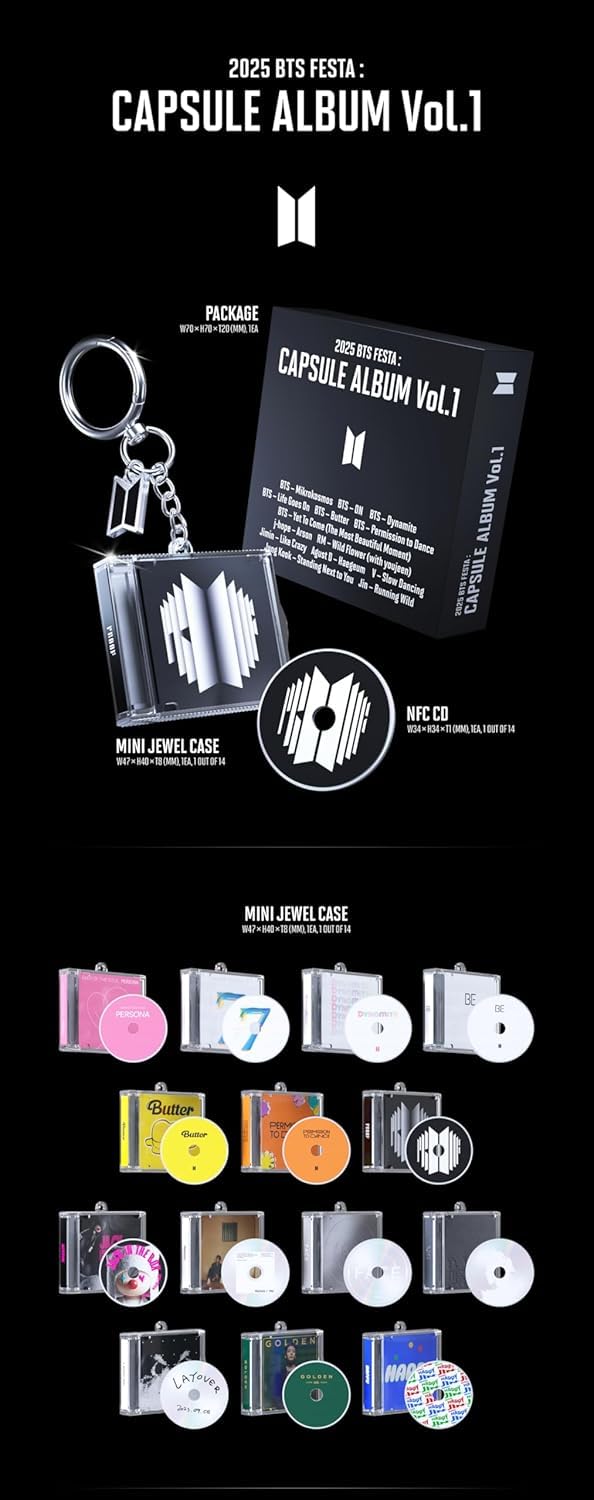 Amazon.co.jp: B'TS 2025 B'TS FESTA : CAPSULE ALBUM VOL.1 NFC CD+