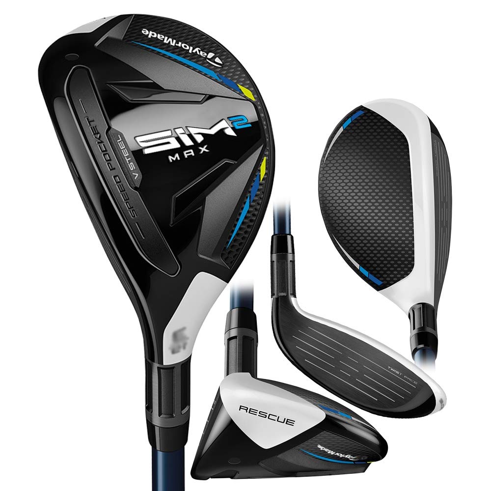 TaylorMade SIM 2 Max Rescue Mens Left Hand Graphite Stiff Rescue 4