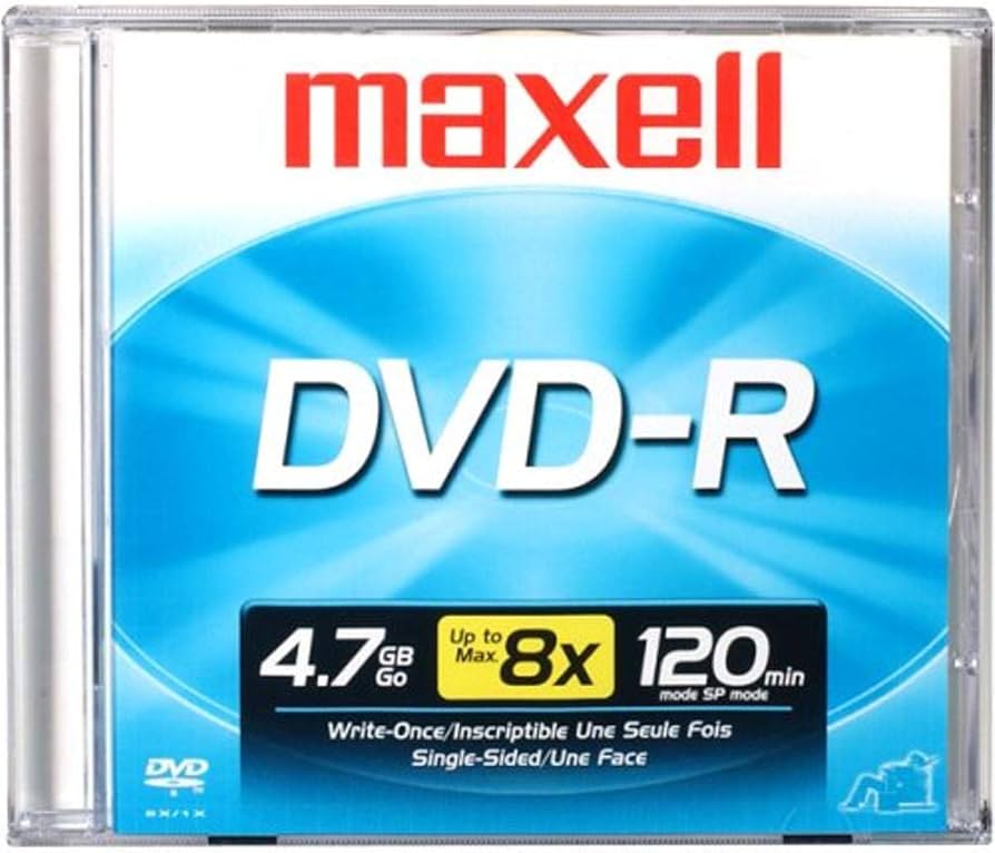 Amazon.com: Maxell MAX638000 DVD Recordable Media, DVD-R, 16x