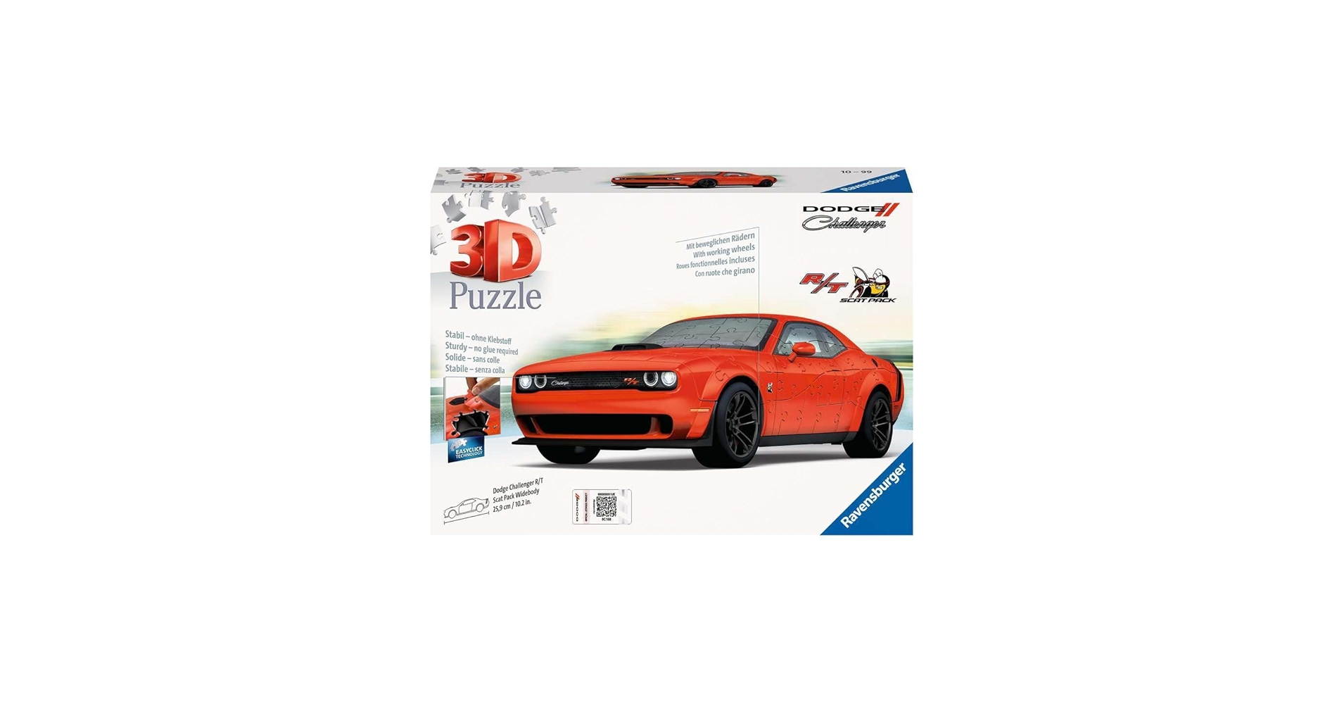 Amazon.com: Ravensburger - Dodge Challenger Red 3D Puzzle | 3D