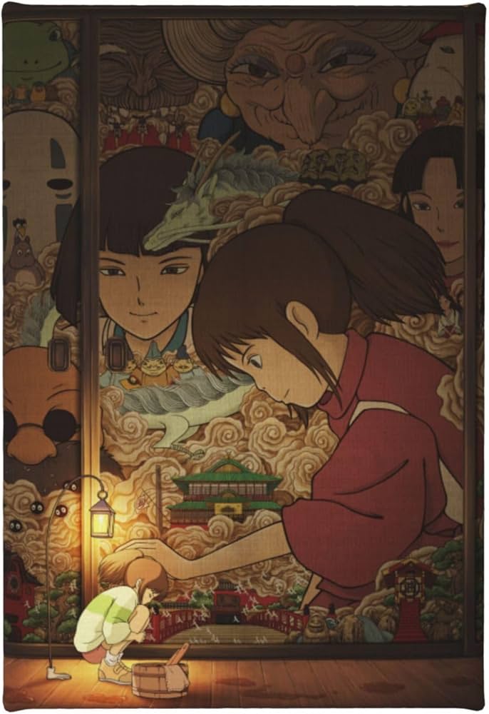 Amazon.co.jp: 千と千尋の神隠しポスター キャンバスポスター 寝室装飾