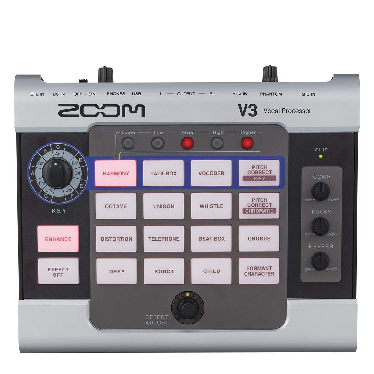 Amazon.co.jp: Zoom V3 ボーカルエフェクトプロセッサー + Zoom ZDM-1