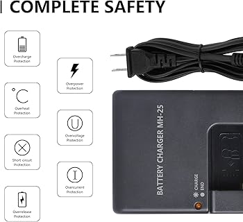 Amazon.com : MH-25 Quick Charger for Nikon Battery: MH-25a EN-EL15