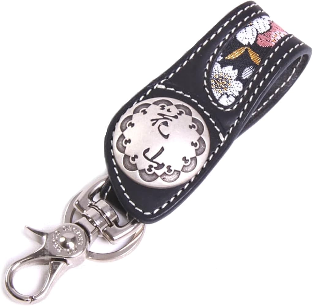 Amazon.co.jp: [デグナー] 和柄キーホルダーハーレーレザーバイク本革