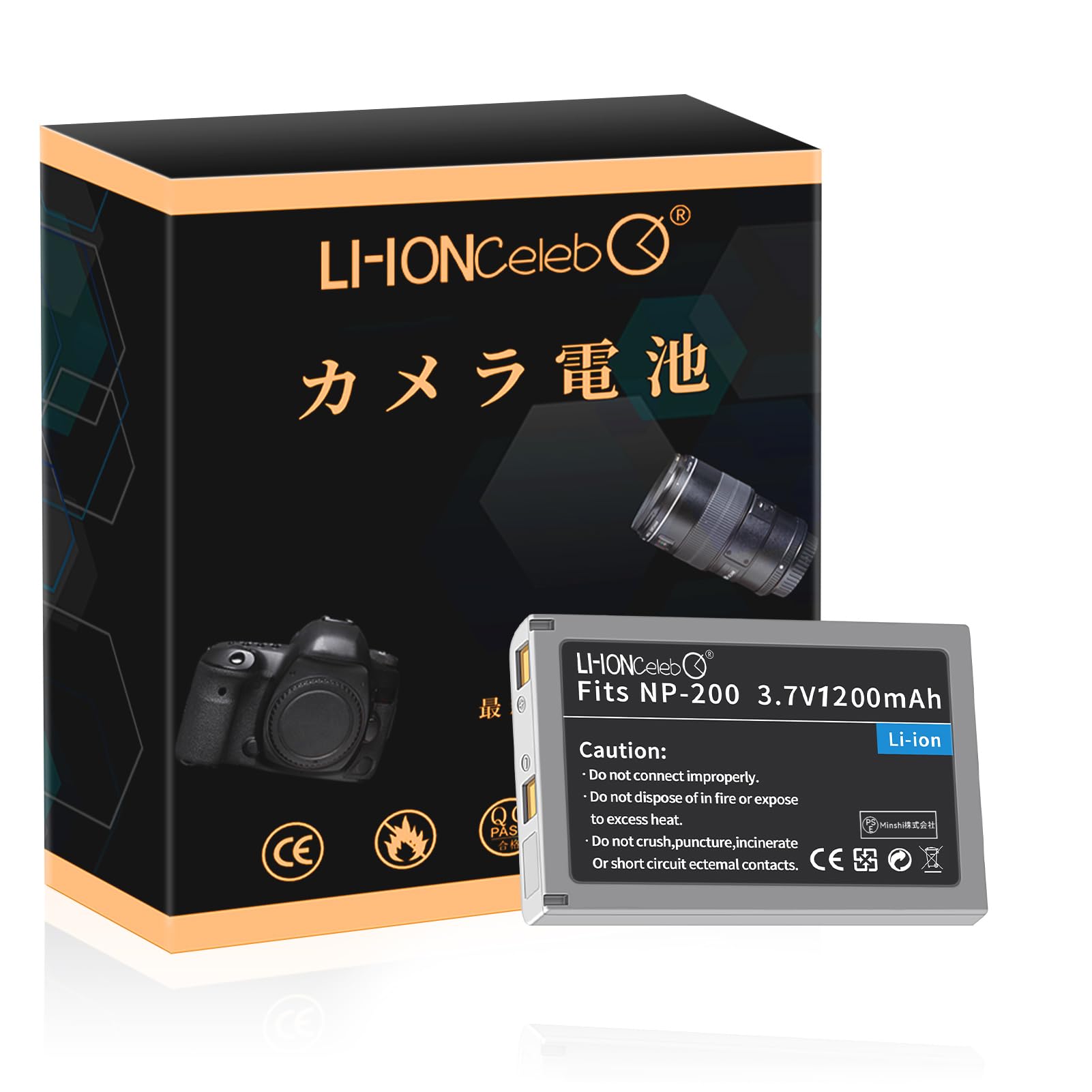 Amazon | Li-ion Celeb NP-200 オリジナル カメラ電池 デジカメ