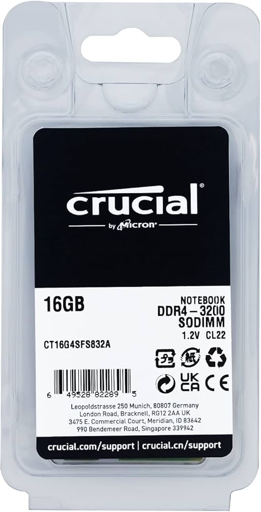 Amazon.co.jp: Crucial ノートPC用 メモリ PC4-25600(DDR4-3200) 32GB