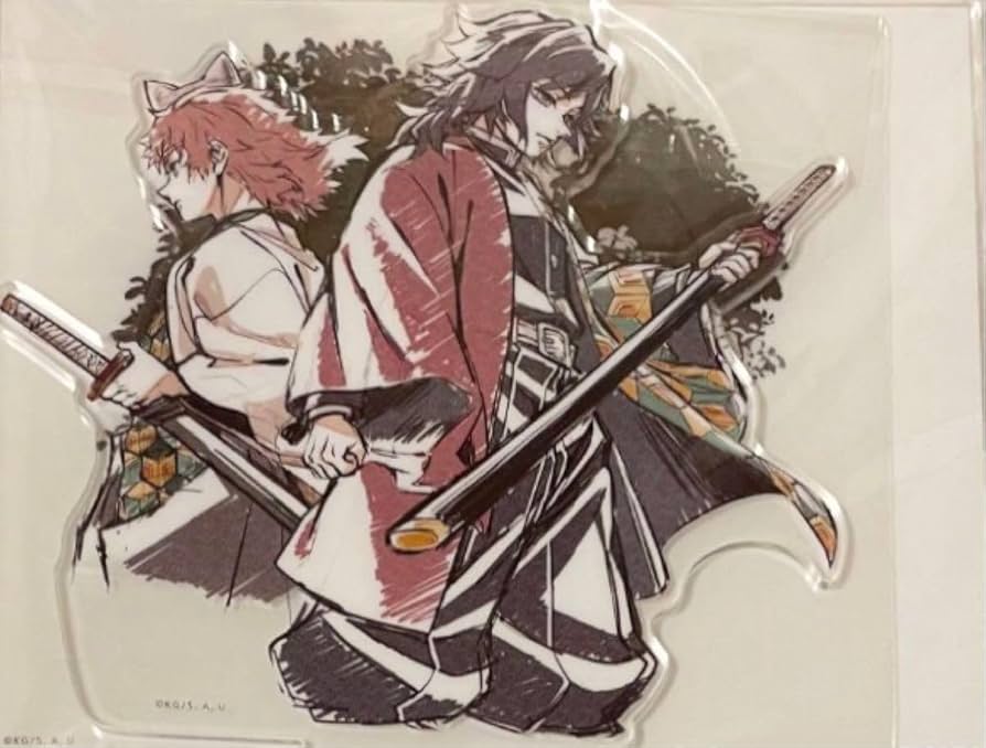 Amazon.co.jp: 鬼 滅 リアルタイムカフェ 義勇と錆兎 背景 アクリル