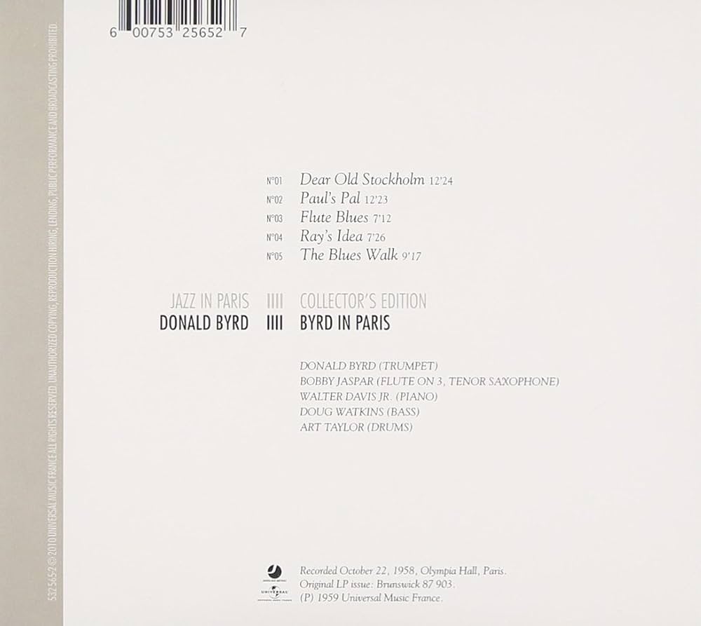 Amazon.co.jp: Byrd In Paris: ミュージック