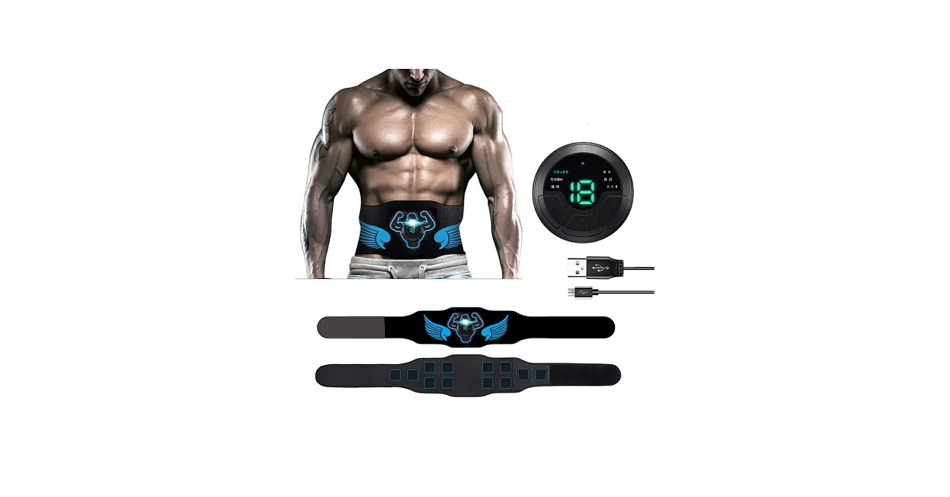 Amazon.co.jp: EMS 腹筋ベルト ems腹筋マシン お腹 ダイエット腹巻き