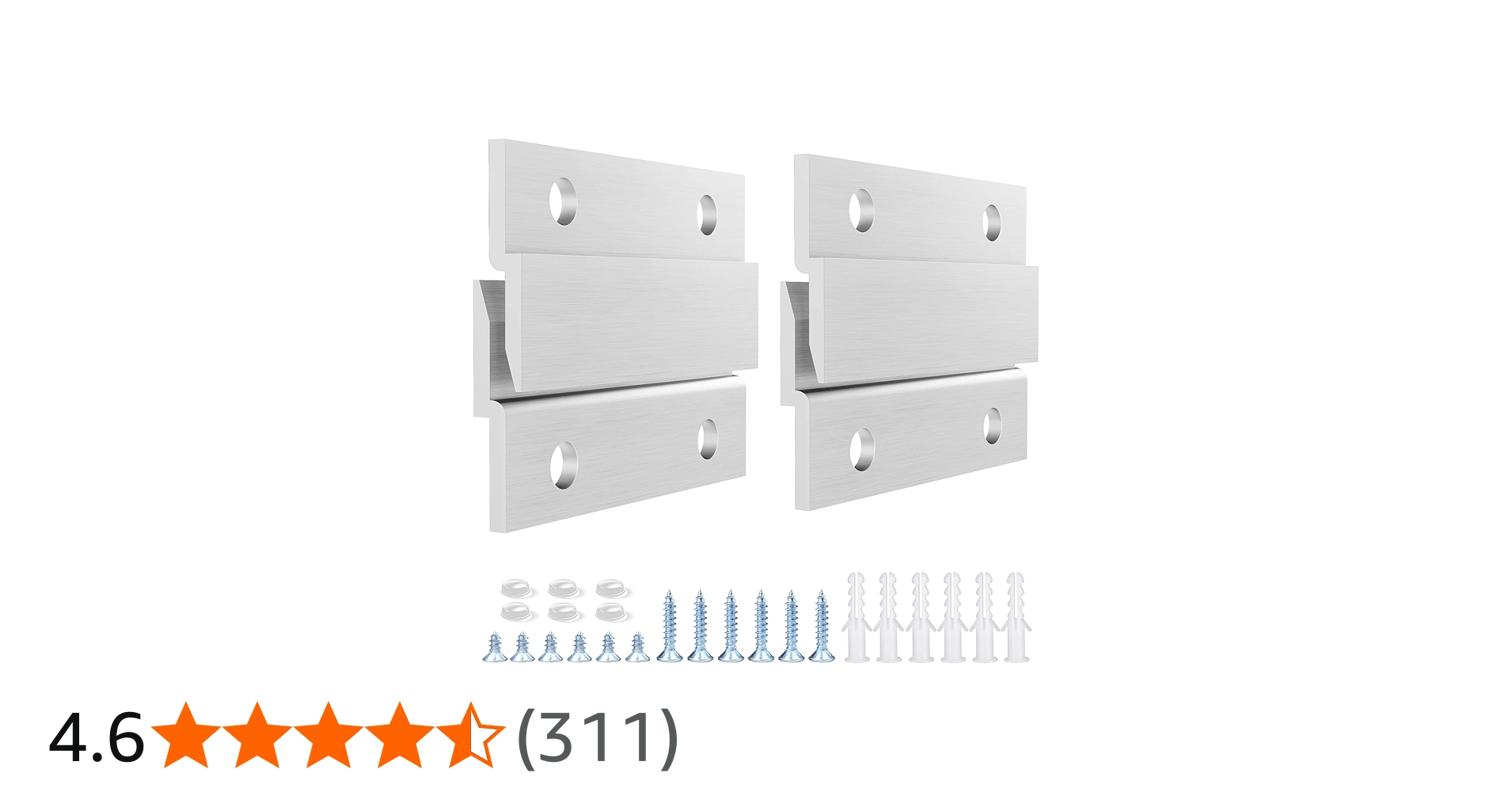 Amazon | フレンチクリート絵画ハンガー アルミニウムZハンガー