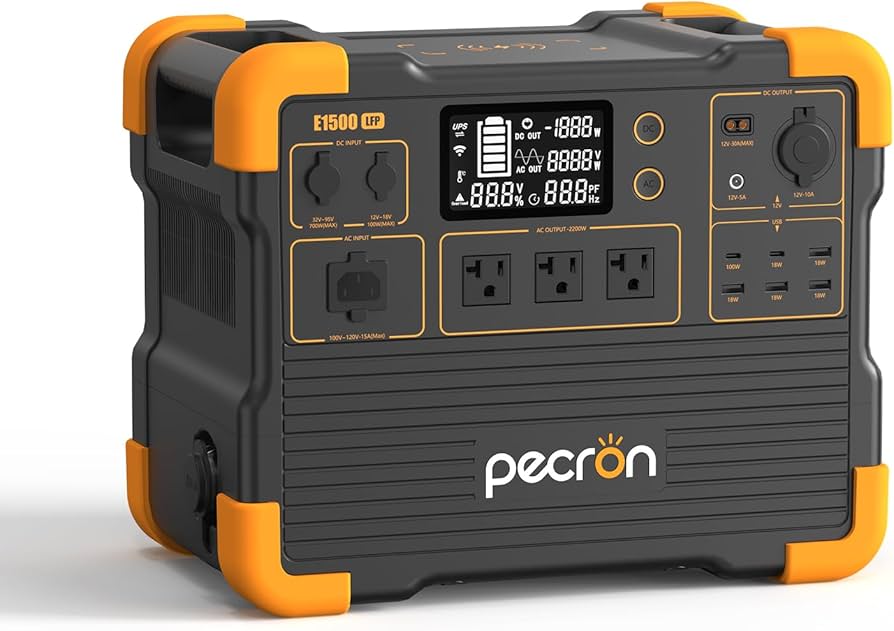 Amazon.com : pecron Portable Power Station, E1500LFP Solar