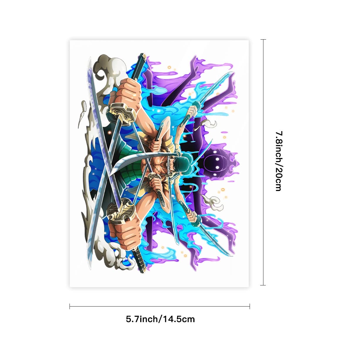 Amazon.co.jp: ワンピース ONE PIECE ゾロ十郎 クリスタルステッカー