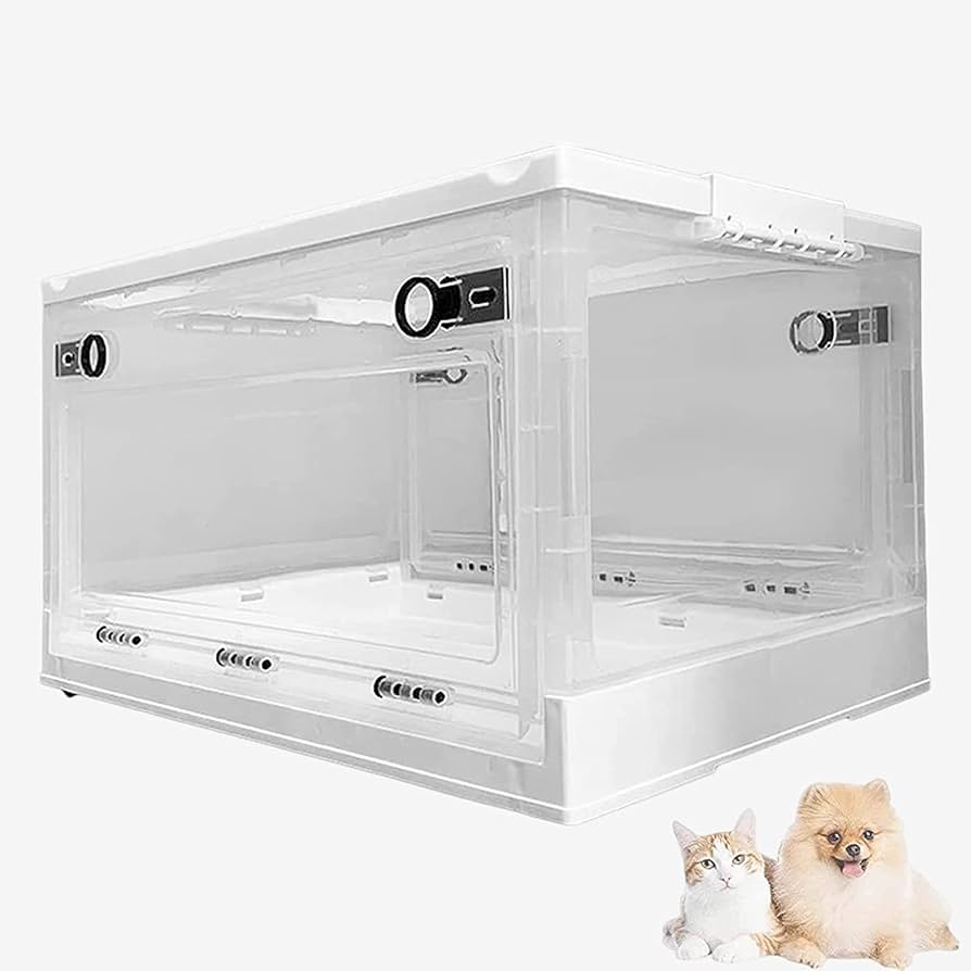 Amazon.co.jp: ペット 酸素室 咳呼吸治療噴霧 ペット 酸素 ケージ 心