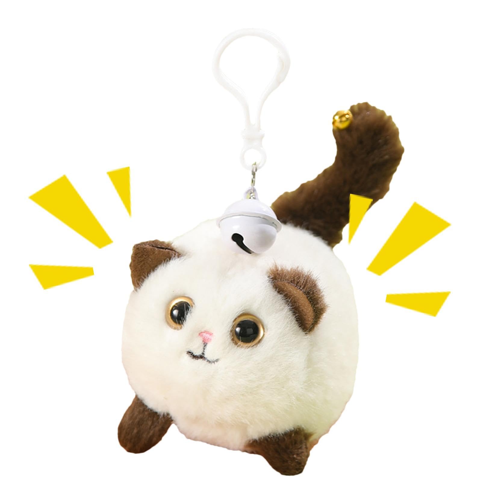 Amazon.co.jp: 猫のぬいぐるみ | 小さなぬいぐるみ、くるくる尻尾