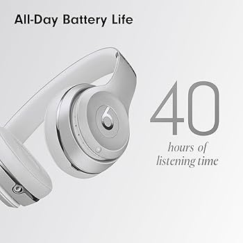 Beats Solo3 Wireless Headphones - Silver (Renewed) : Amazon.ca