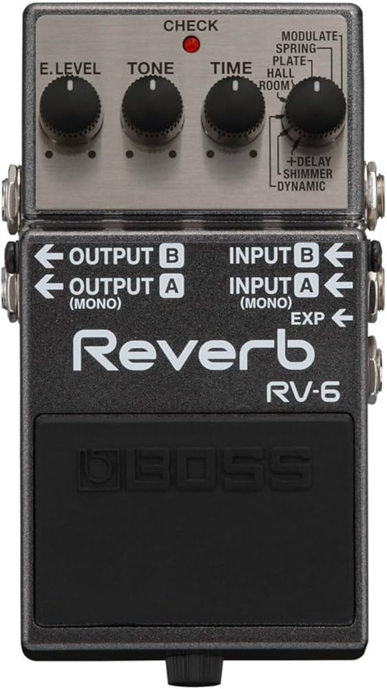 Pedal de Reverb Digital BOSS RV-6 Reverb : Amazon.com.br