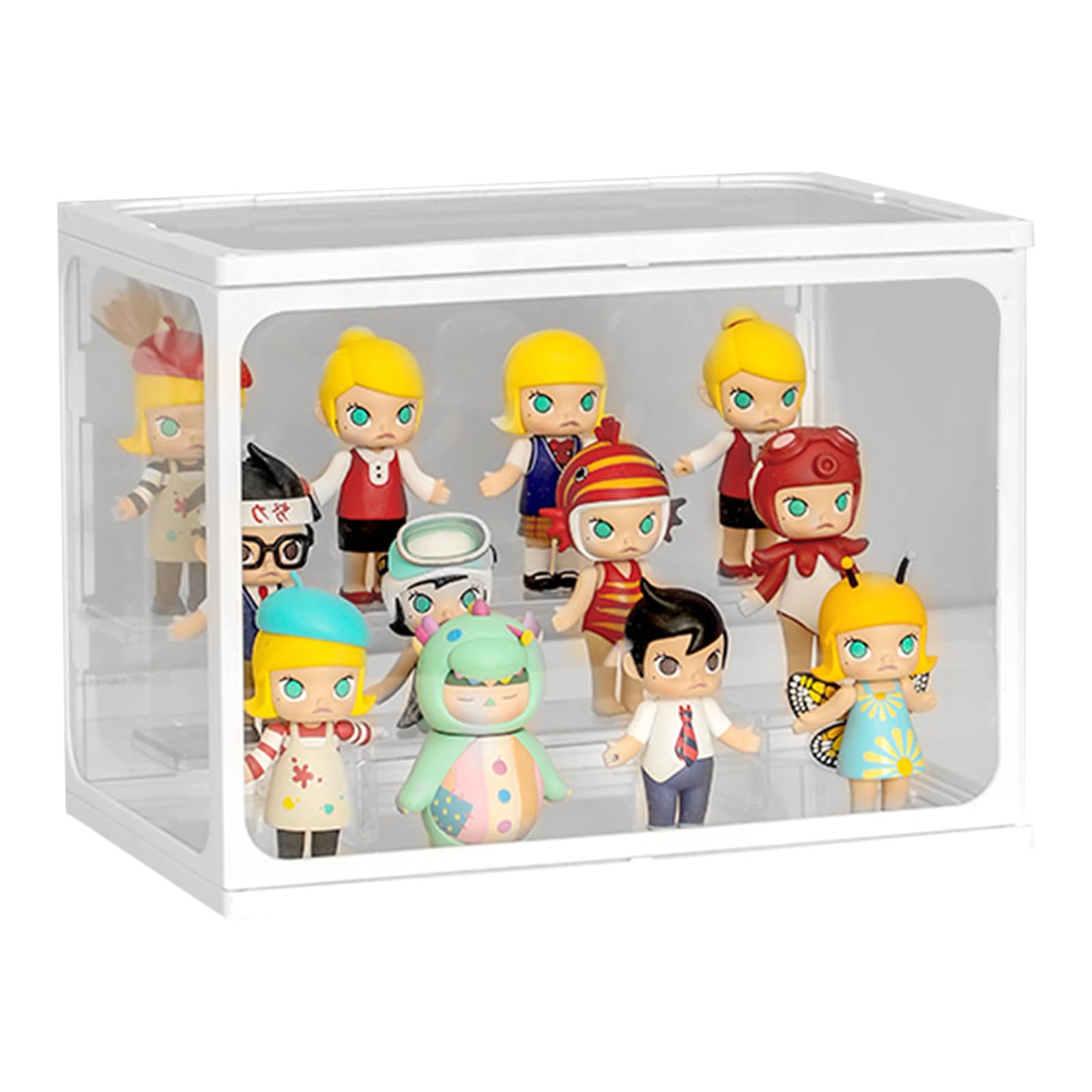 Amazon.com: Glass Display Case for Figures with Light 2 Tier Clear