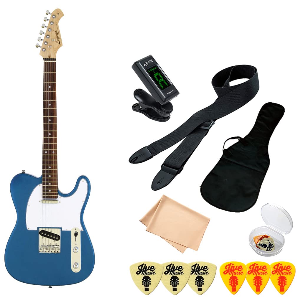 Amazon | エレキギター 初心者セット 7点 Legend LTE-Z メタリック