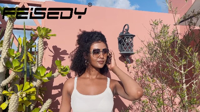 Amazon.com: FEISEDY Sunglasses Mens Women Vintage Aviator Square