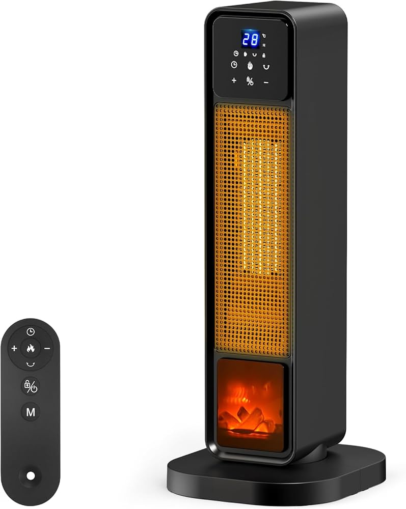 Amazon | セラミックヒーター 【2S速暖 ECO知能恒温 省エネ】 70°首