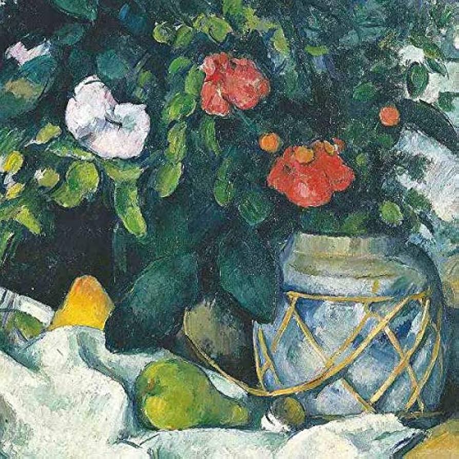 Amazon.co.jp: ポール・セザンヌ『花と果物のある静物』高精彩工芸画+
