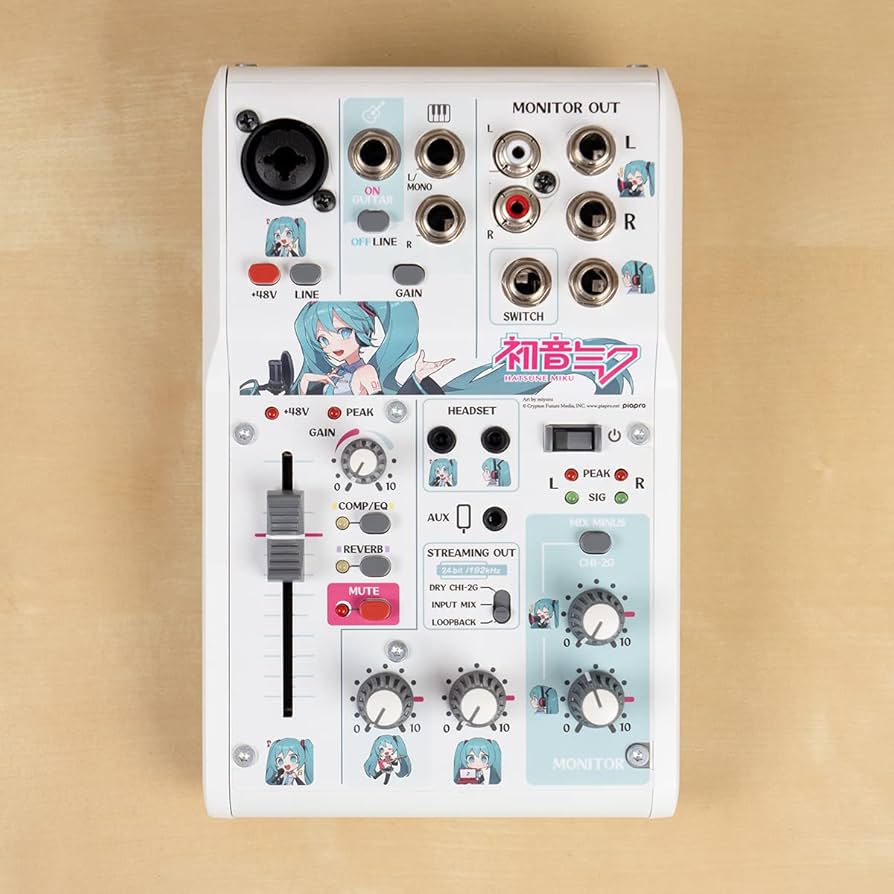 Amazon.co.jp: YAMAHA 初音ミク × YAMAHA AG03MK2 オーバーレイシート