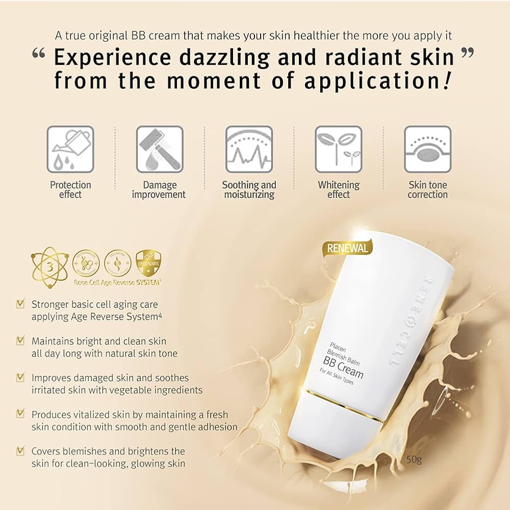 Amazon.com: Renecell [Rene Cell Placen Blemish Balm BB Cream