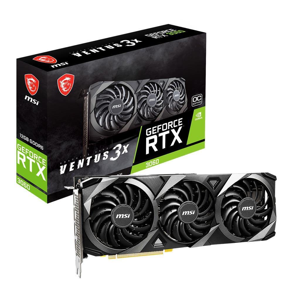 Amazon | MSI GeForce RTX 3060 VENTUS 3X 12G OC Gaming Graphics