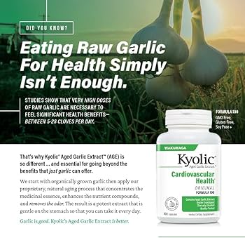 Amazon.com: Kyolic Aged Garlic Extract Formula 300, Cardiovascular