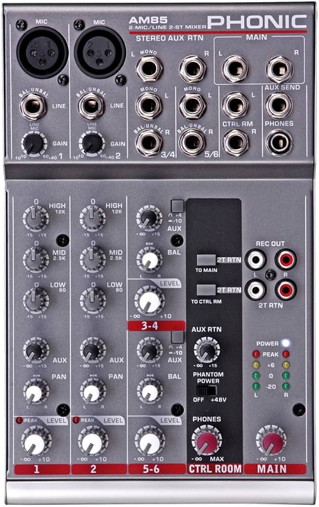 Amazon.co.jp: PHONIC フォニック AM85 / Mixer (ミキサー) : 楽器