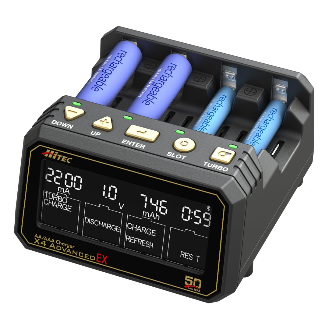 Amazon | ハイテック AA/AAA Charger X4 Advanced EX 50th anniv. 日本