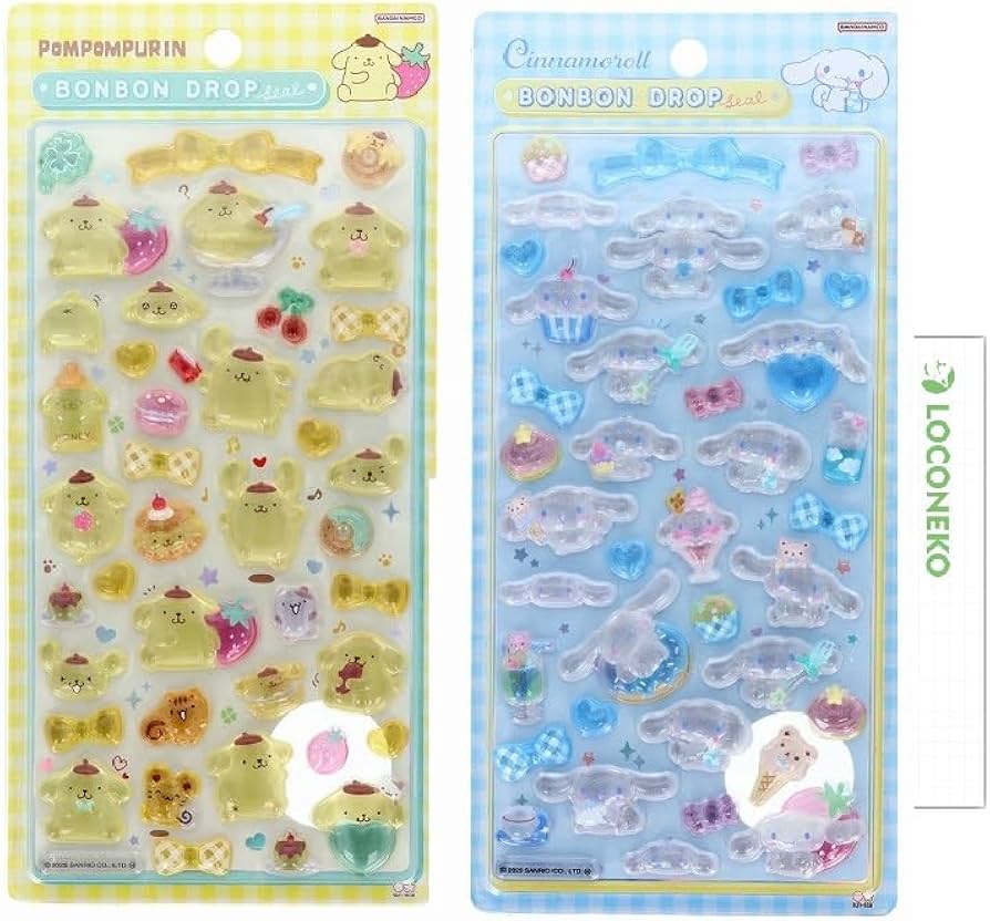Amazon.co.jp: サンスター文具 ボンボンドロップシール ポムポムプリン