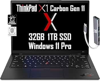 Amazon.com: Lenovo ThinkPad X1 Carbon Gen 11 14
