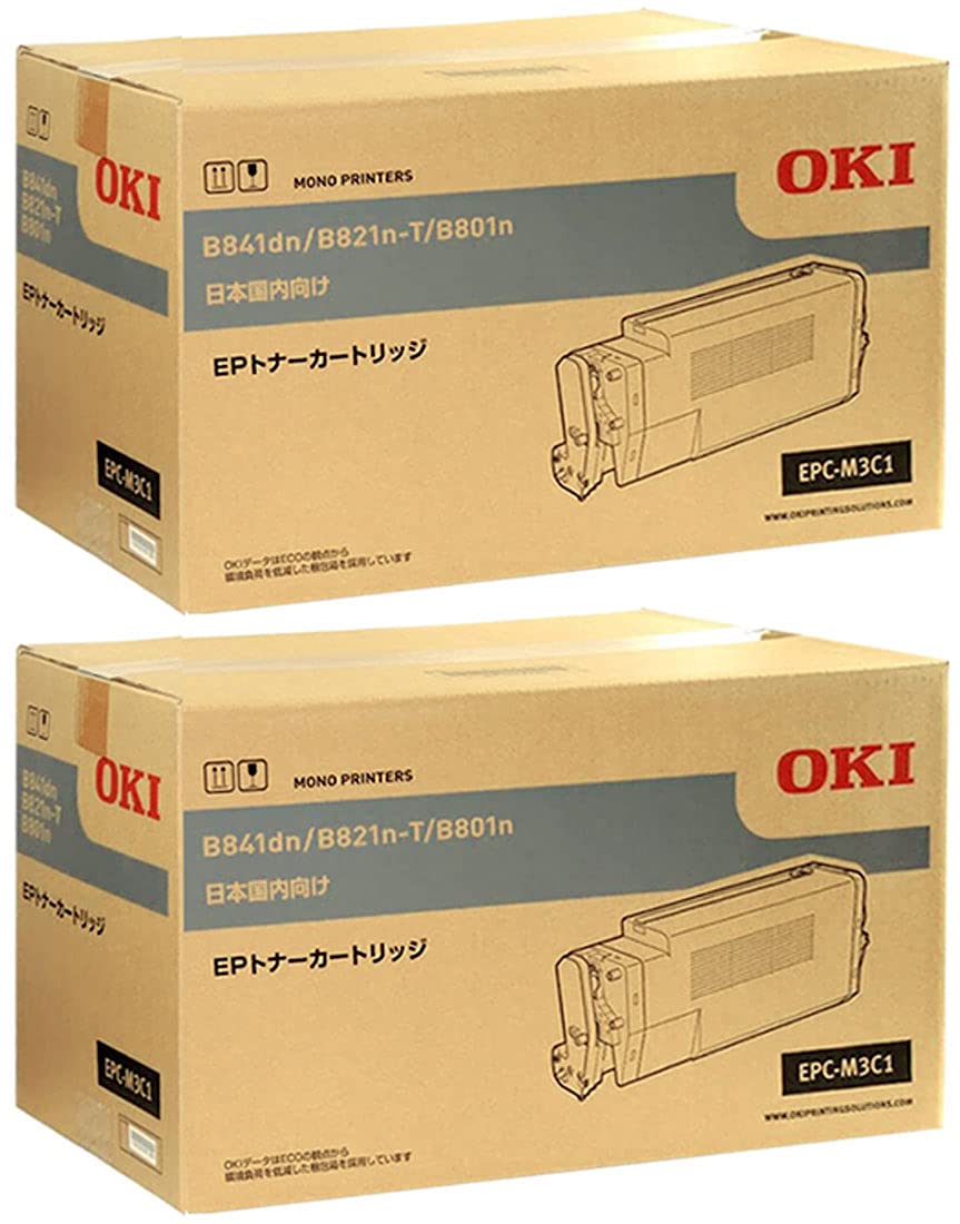 Amazon | OKI EPトナーカートリッジEPC-M3C1 2本セット 純正品