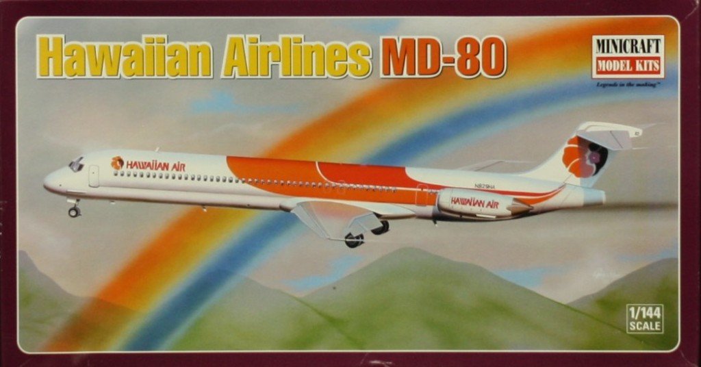 Amazon | Minicraft 1 : 144ハワイアン航空MD - 80プラスチックモデル