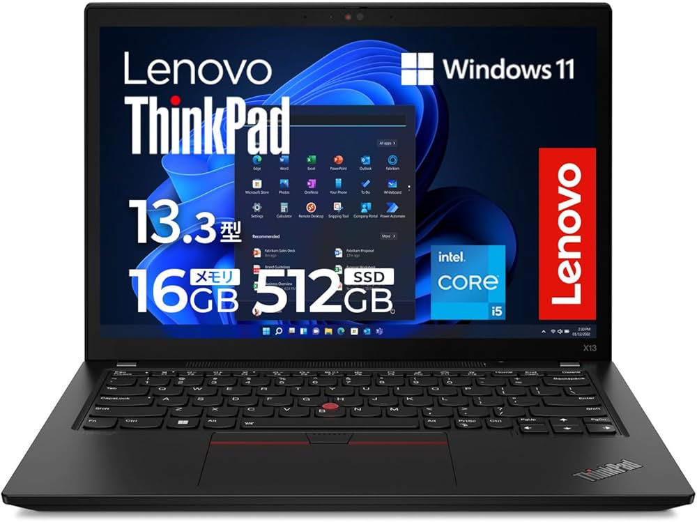 Amazon.co.jp: 【公式】Lenovo ThinkPad X13 Gen 3 ノートパソコン