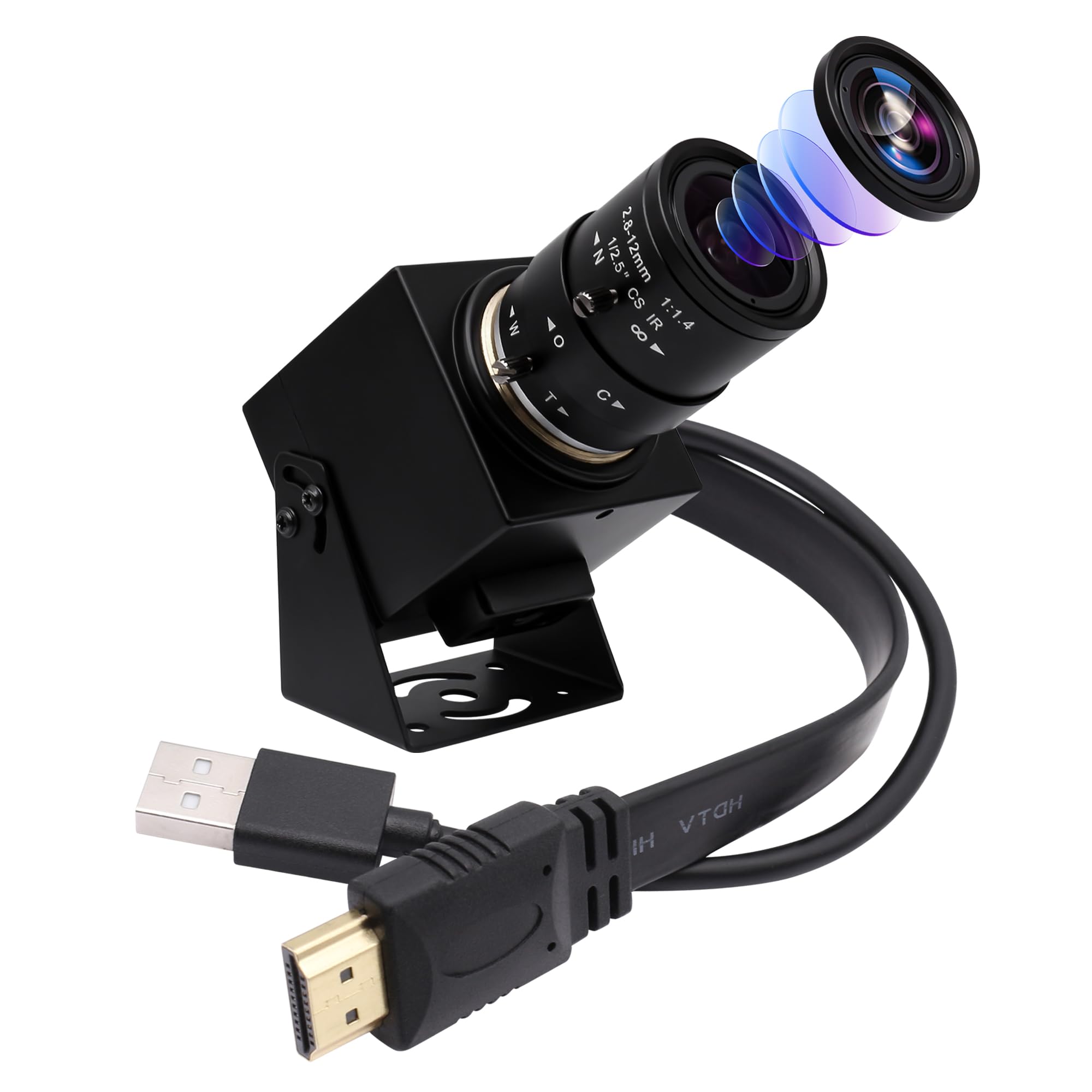Amazon.com: ELP 4K USB HDMI Camera Manual Zoom Webcam - Variable