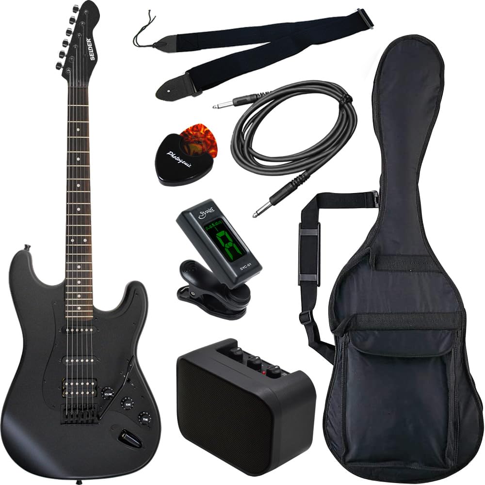 SELDER マットブラック エレキギター SELDER エレキギター ブラック