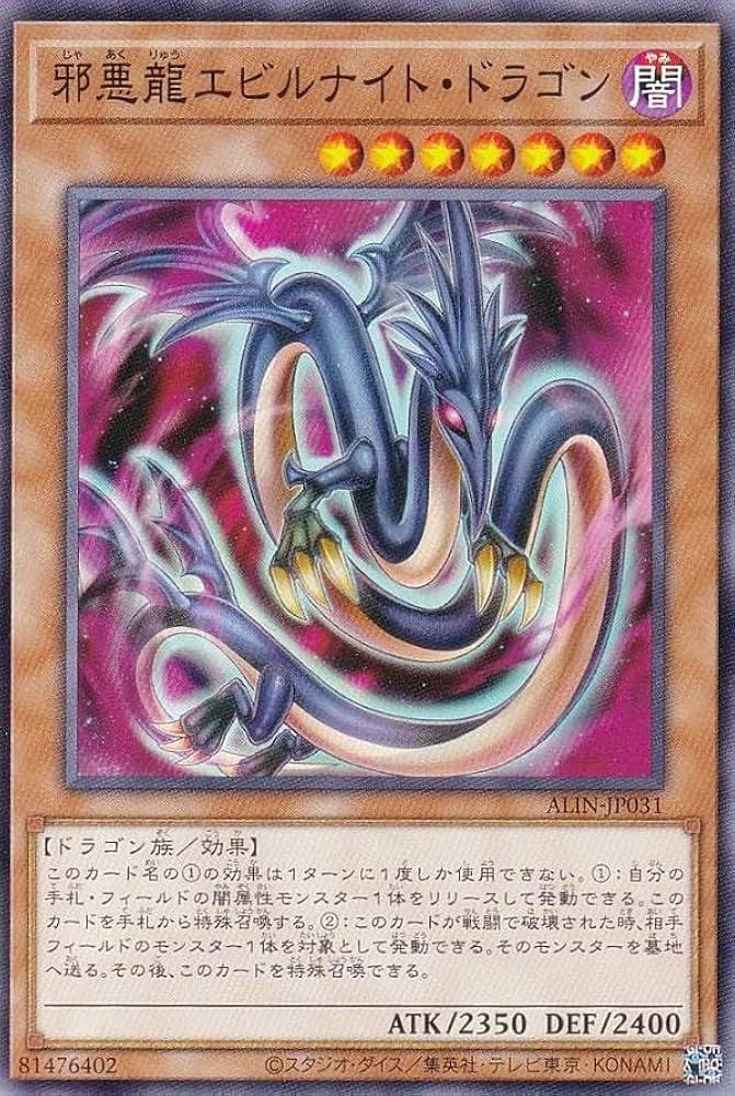 遊戯王 エビルナイトドラゴン PSA10 英語 遊戯王 エビルナイトドラゴン