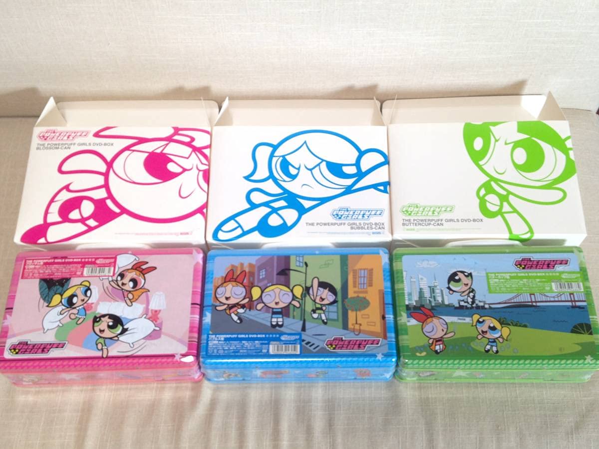 Amazon.co.jp: パワーパフガールズ DVD-BOX バターカップ缶 バブルス缶