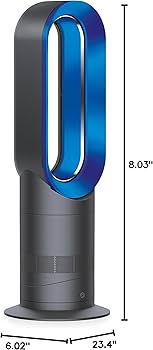 Amazon.com: Dyson AM09 Fan Heater, Iron/Blue : Home & Kitchen